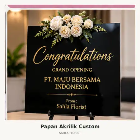 Papan Bunga Akrilik Mandailing Natal
